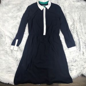 Coldwater Creek Navy Shirt Dress